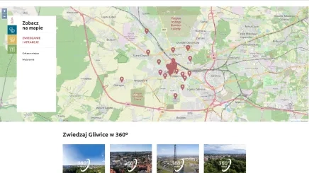 Strona miasta Gliwice mapa