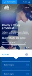 Witryna Akademia Leona Koźmińskiego - strona główna mobile