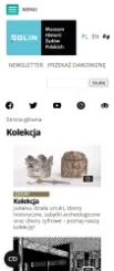 Witryna Polin - kolekcje wersja mobilna