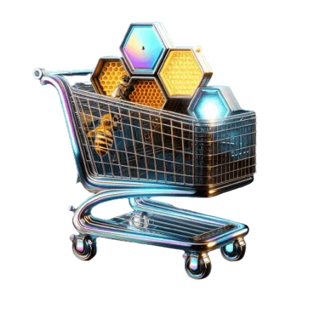 Cart with bees