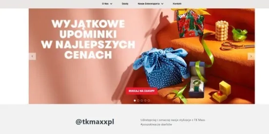 Strona TKMaxx na Drupalu