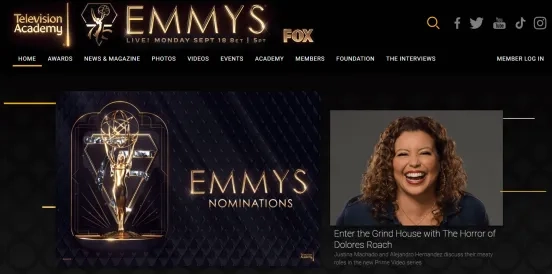 Strona Nagród Emmy na Drupalu