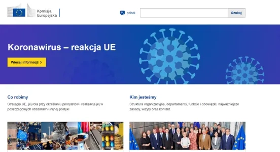 Strona Komisji Europejskiej na Drupalu