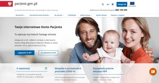 Strona pacjent.gov.pl na Drupalu